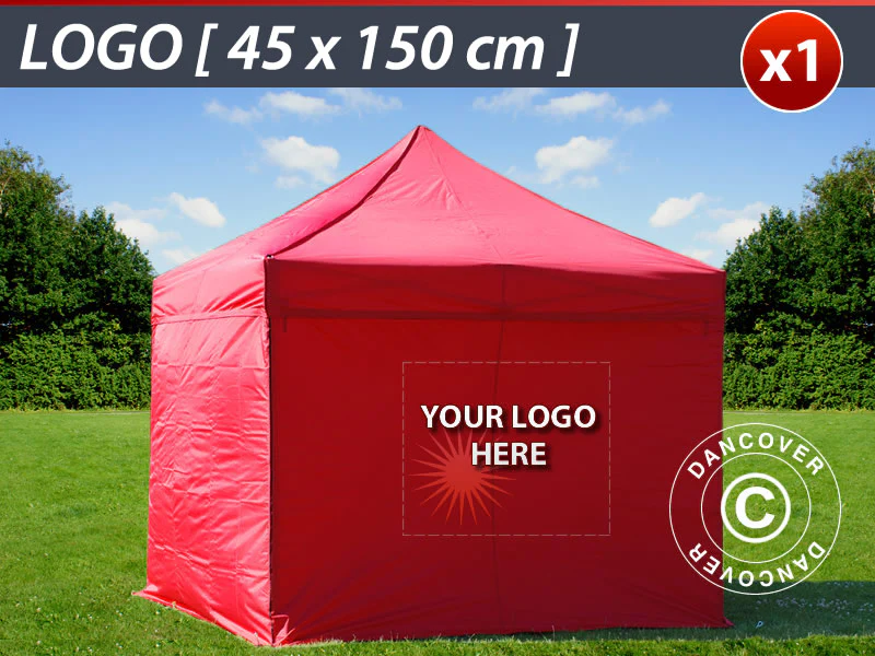 1 St. FleXtents tryck på sidovägg 45x150cm