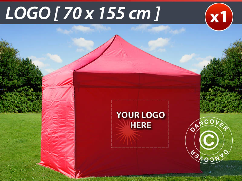 1 St. FleXtents tryck på sidovägg 70x155cm