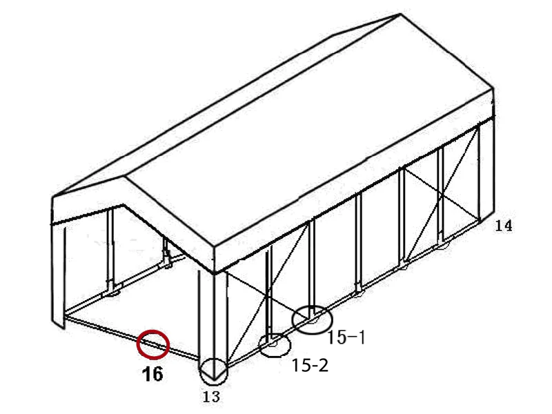 2-vägs montering för bottenram, Ø42mm - Image 6