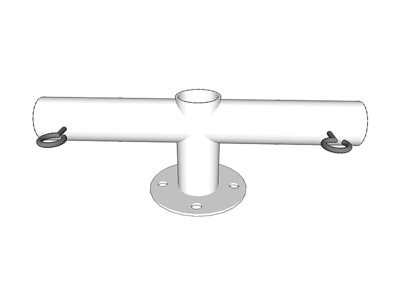 2-vägs montering för bottenram, Ø42mm - Image 2