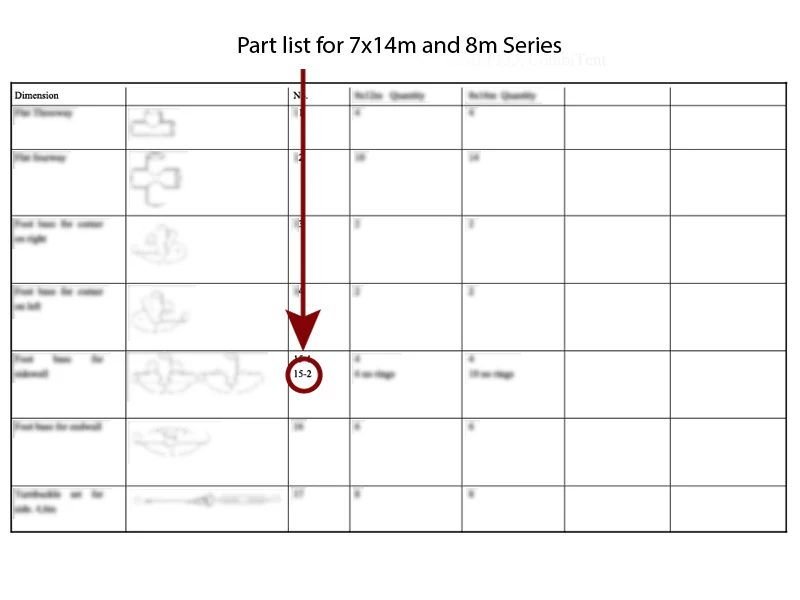 3-vägs montering för bottenram, Ø42+Ø54mm - Image 3