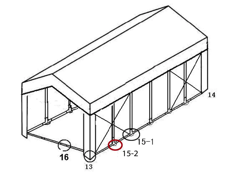 3-vägs montering för bottenram, Ø42+Ø54mm - Image 5