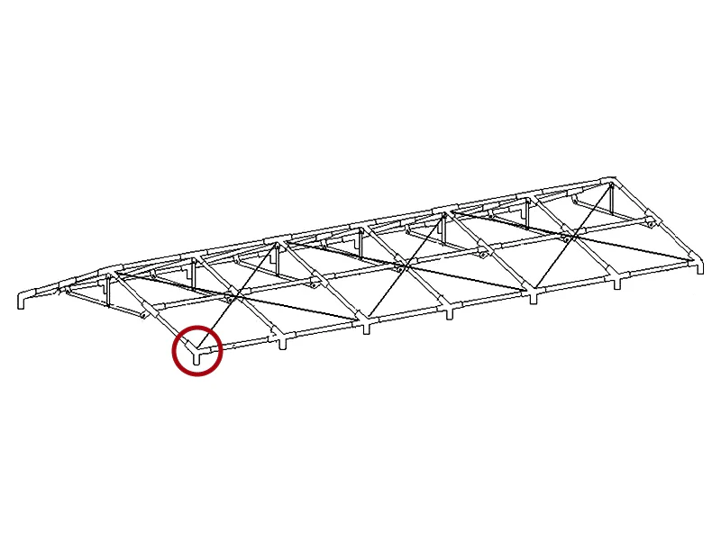3-vägs montering, Ø42+Ø54mm, 110° - Image 3