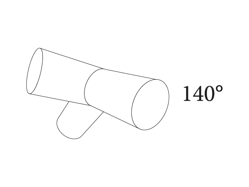 3-vägs montering, Ø42mm, 140° - Image 2