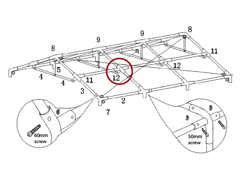 4-vägs montering m/fläns, Ø42+Ø54mm - Image 4