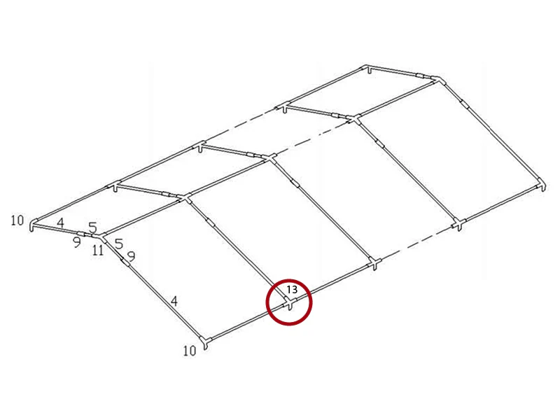 4-vägs montering, Ø42+Ø54mm, 110° - Image 6