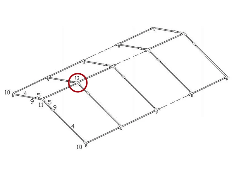 4-vägs montering, Ø42+Ø54mm, 140° - Image 4