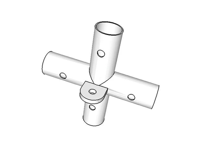 4-vägs montering, Ø42+Ø54mm,180°