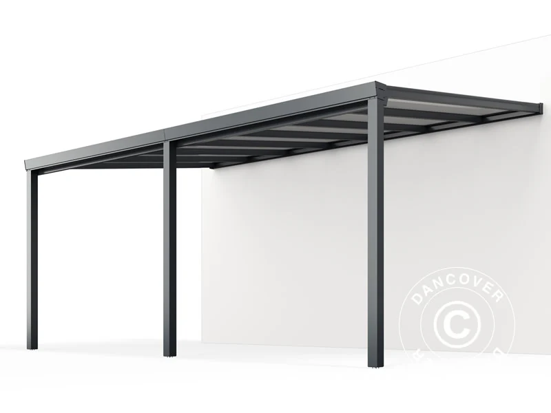 Altantak Easy med polykarbonattak, 3x6m, Antracit - Image 5