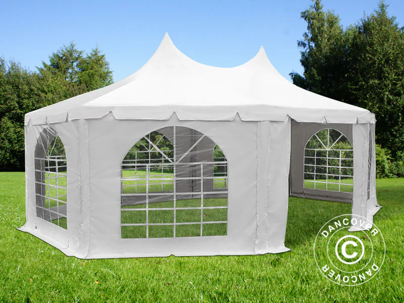 Åttakantigt Partytält Elegance PRO 6,8x5m, PVC - Image 2