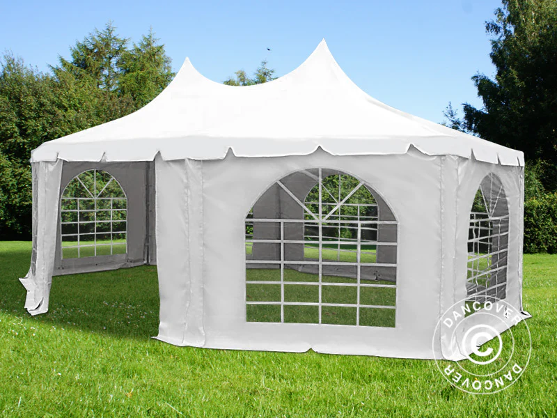 Åttakantigt Partytält Elegance PRO 6,8x5m, PVC - Image 3