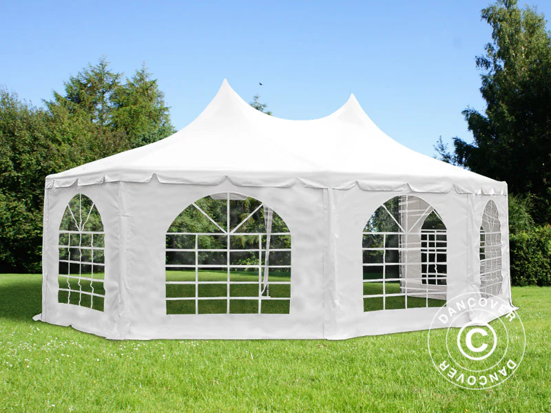 Åttakantigt Partytält Elegance PRO 6,8x5m, PVC - Image 8