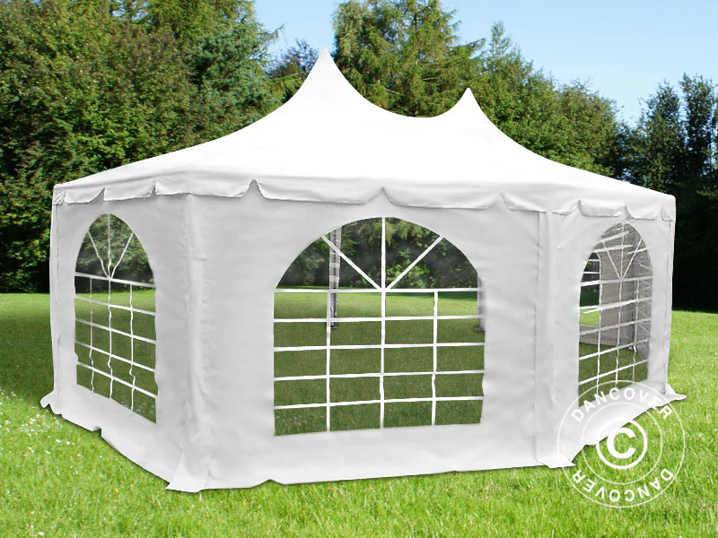 Åttakantigt Partytält Elegance PRO 6,8x5m, PVC - Image 9