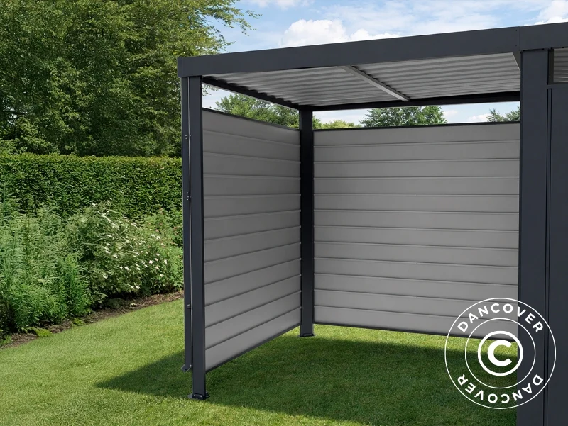 Bakpanel till förlängning för metall redskapsbod, 2,03x1,84m, ProShed®, Antracit - Image 3