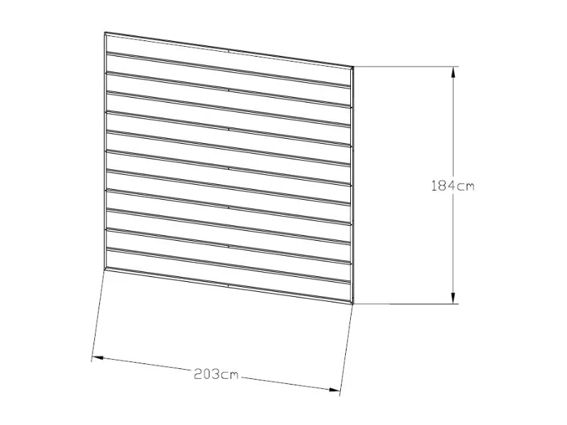 Bakpanel till förlängning för metall redskapsbod, 2,03x1,84m, ProShed®, Antracit - Image 6