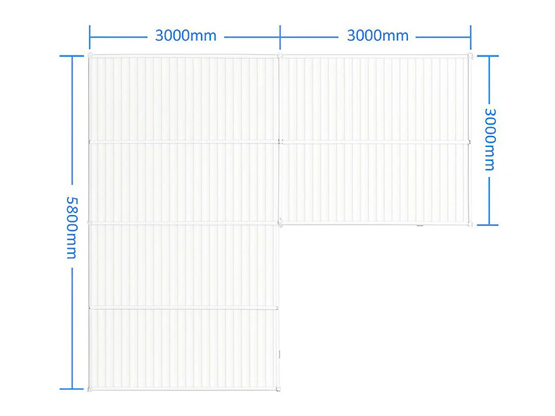 Bioklimatisk pergola paviljong San Pablo Alu+, 3x3m, 3x5,8m, Vit, 2 st. - Image 6