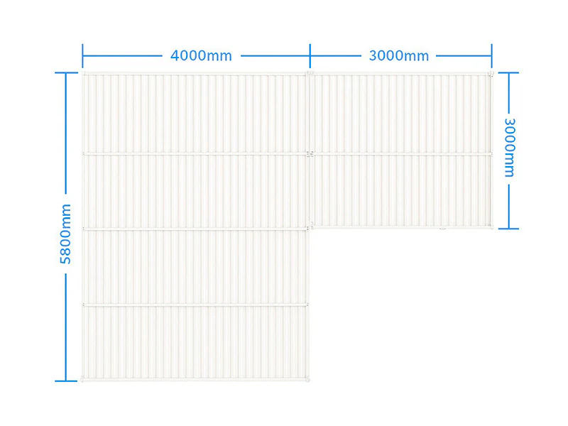 Bioklimatisk pergola paviljong San Pablo Alu+, 3x3m, 4x5,8m, Vit, 2 st. - Image 6