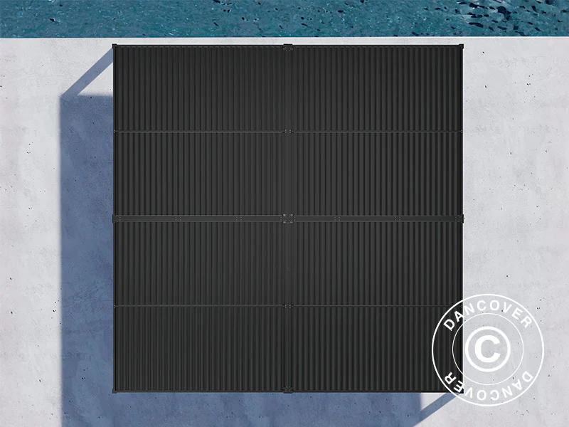Bioklimatisk pergola paviljong San Pablo Alu+, 3x3m, Svart, 4 st. - Image 5