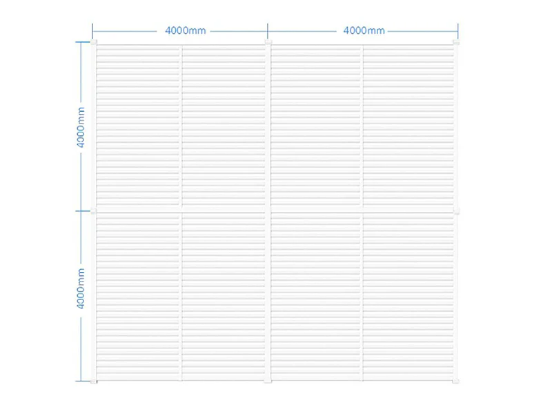 Bioklimatisk pergola paviljong San Pablo Alu+, 4x4m, Vit, 4 st. - Image 6