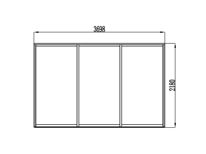 Bioklimatisk pergola paviljong San Pablo Alu+ m/skjutdörrar, 4x4m, Vit - Image 12