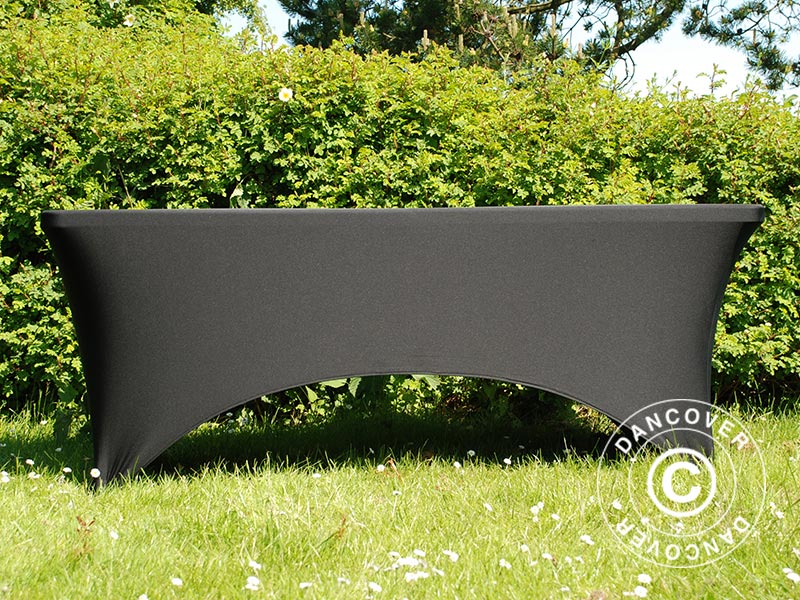Bordsöverdrag med stretch 183x75x74cm, Svart - Image 3