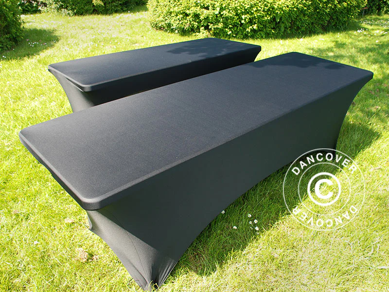 Bordsöverdrag med stretch 244x75x74cm, Svart - Image 13