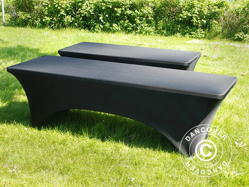 Bordsöverdrag med stretch 244x75x74cm, Svart - Image 14