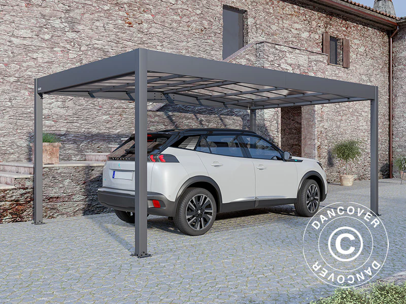 Carport Libeccio, 3,26x5,09x2,34m, Antracit - Image 3