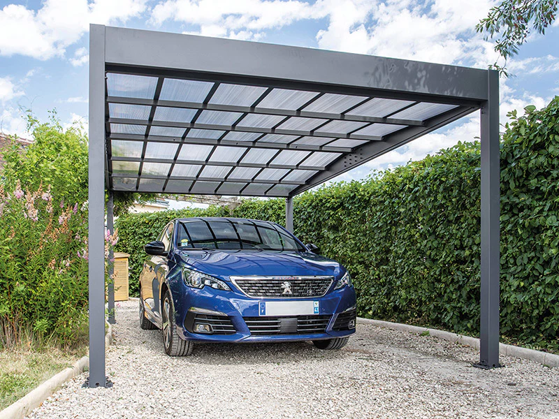 Carport Libeccio, 3,26x5,09x2,34m, Antracit - Image 5