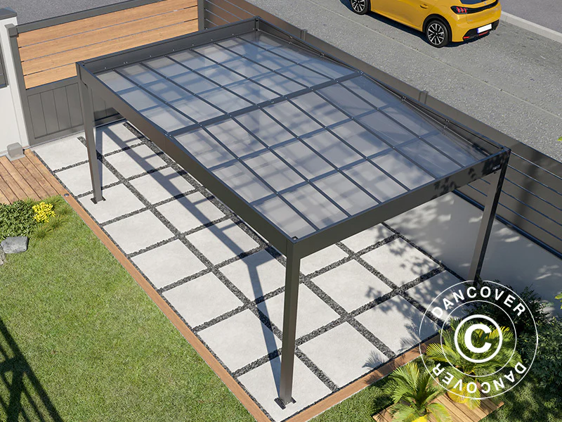 Carport Libeccio, 3,26x5,09x2,34m, Antracit - Image 7