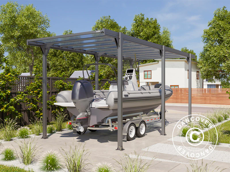 Carport XL, Hegoa 20, 3,17x7,19x3,17m, Antracit - Image 4