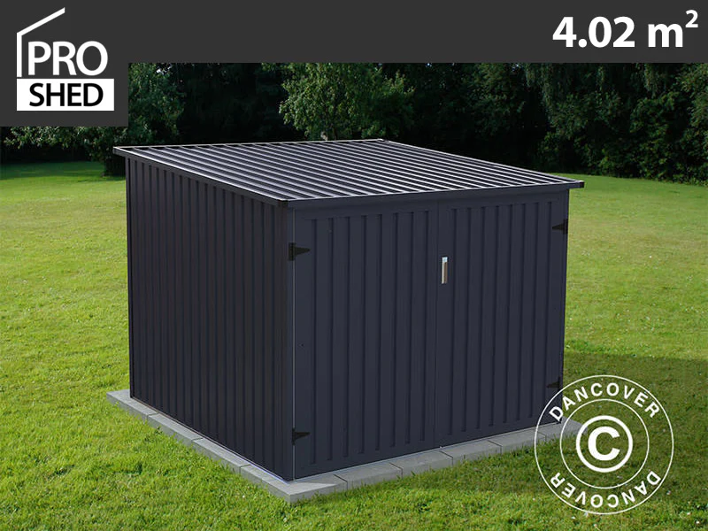 Cykelförvaring 2,03x1,98x1,57m, 4,02m², ProShed®, Antracit