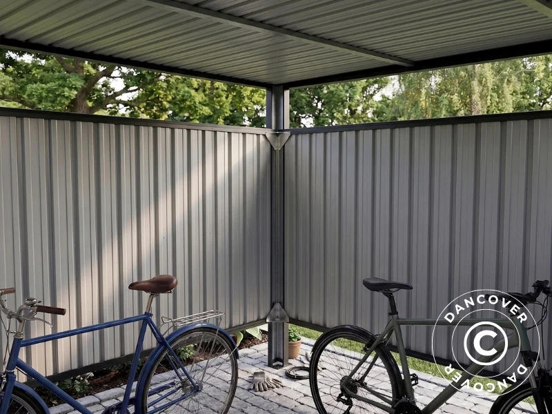 Cykelskjul, 1,8x2,05x1,93m, ProShed®, Antracit - Image 4