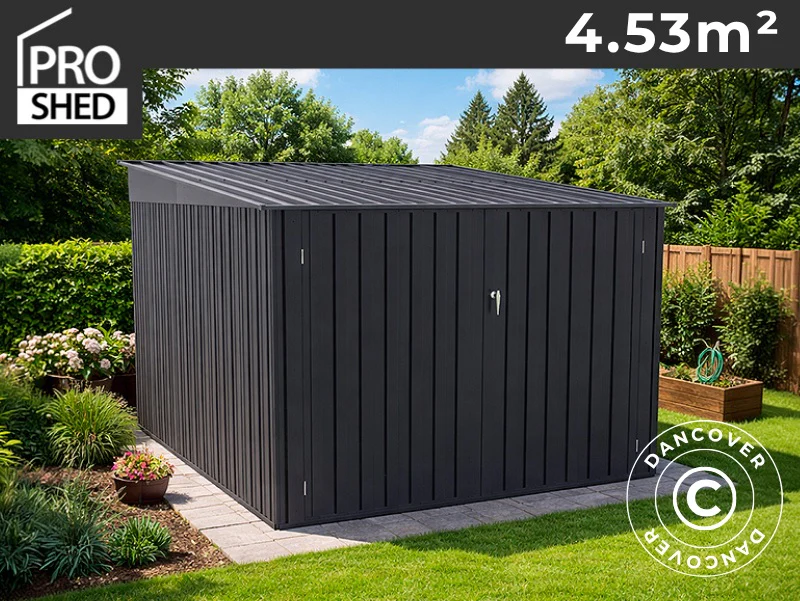 Cykelskjul 2,09x2,17x1,65m, ProShed®, 4,53m2, Antracit