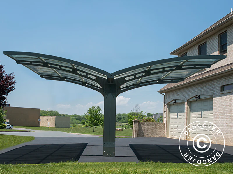 Dubbel carport Arizona, 5,78x4,95m, Palram/Canopia, Grå - Image 4