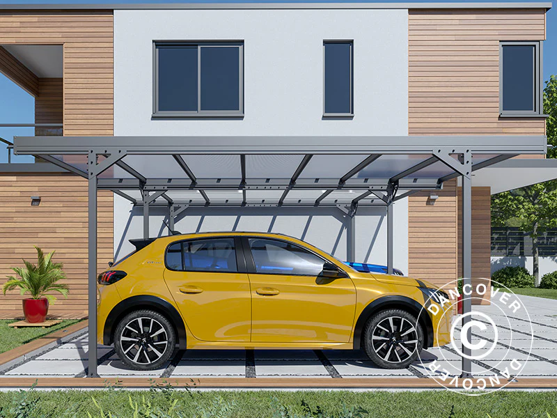 Dubbel carport Mistral Double, 6,06x5,09x2,27m, Antracit - Image 3