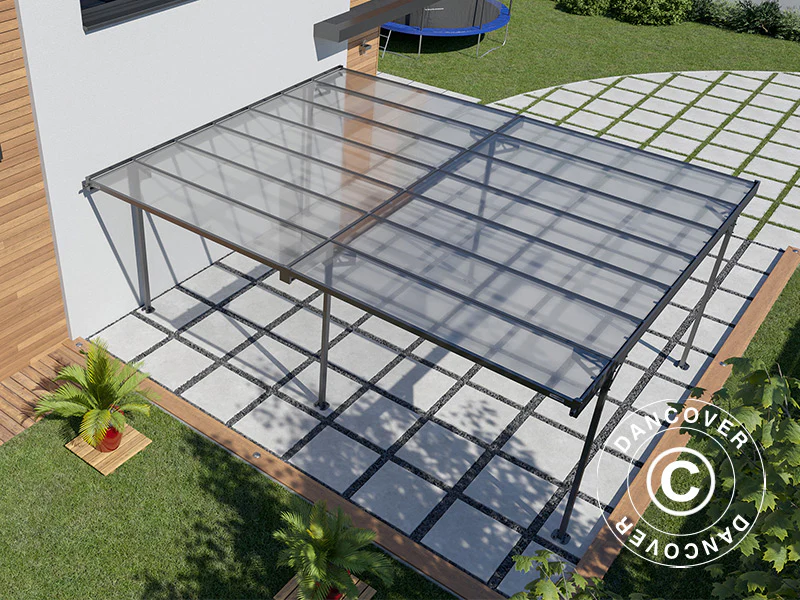 Dubbel carport Mistral Double, 6,06x5,09x2,27m, Antracit - Image 5