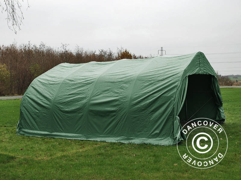 Dubbel garagetält 5,4x6x2,9m PVC, Grön - Image 8