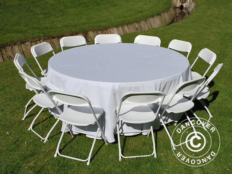Duk Ø183x64cm, Vit - Image 4