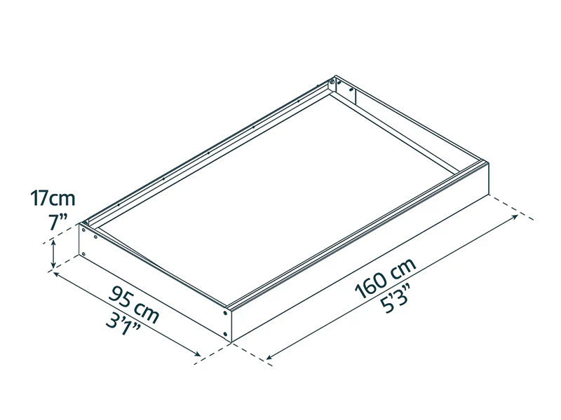 Entrétak Sophia 1600, Palram/Canopia, 0,95x1,6x0,17m, Mörkgrå/Klar - Image 12
