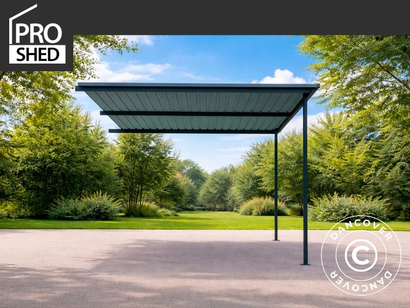 Förlängning f/redskapsbod med takfönster, 2,36x1,93x2,02m, 4,55m2, ProShed®, Antracit