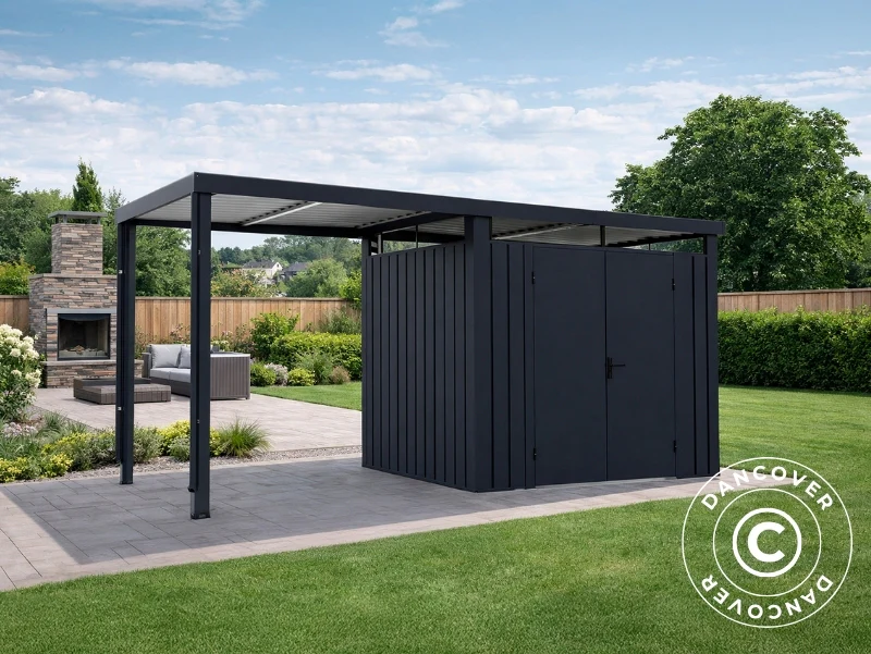 Förlängning till redskapsbod m/takfönster, 2,17x1,91x2,27m, 4,1m2, ProShed®, Antracit - Image 3