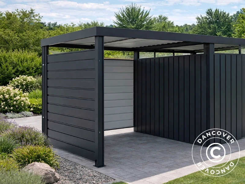Förlängning till redskapsbod m/takfönster, 2,17x1,91x2,27m, 4,1m2, ProShed®, Antracit - Image 4