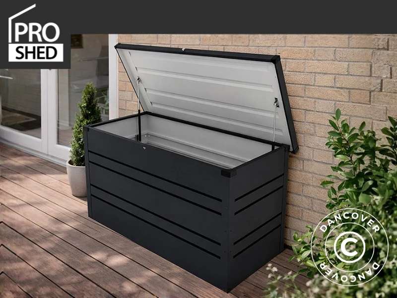 Förvaringslåda för trädgården 548 L, 0,68x1,36x0,73m, ProShed®, Antracit