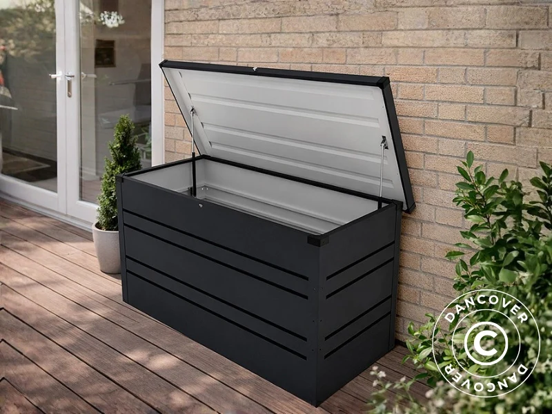 Förvaringslåda för trädgården 548 L, 0,68x1,36x0,73m, ProShed®, Antracit - Image 2