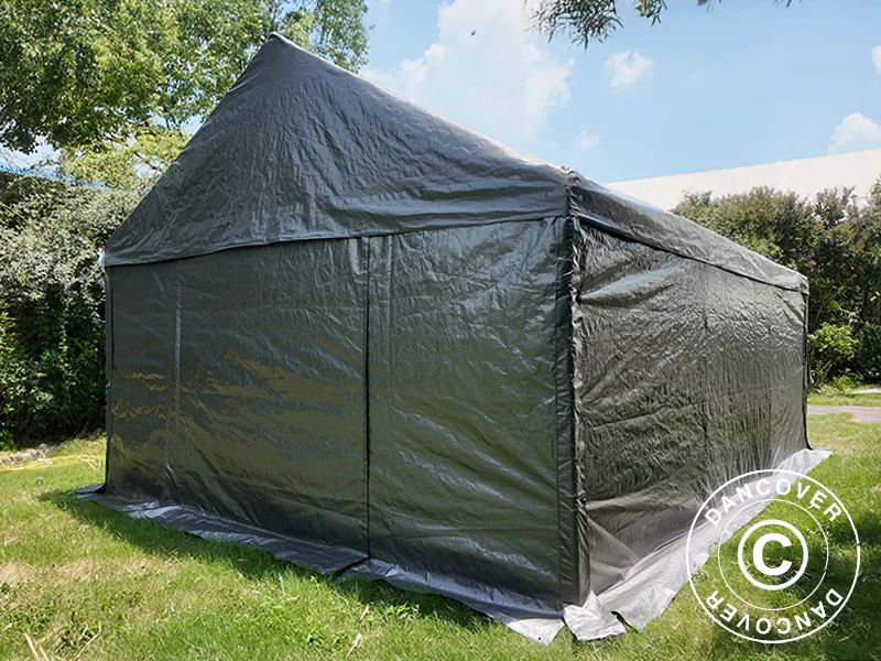 Förvaringstält Basic, 3x4m, PE 300, Grå - Image 4