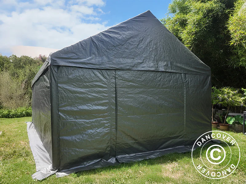 Förvaringstält Basic, 3x6m, PE 300, Grå - Image 5
