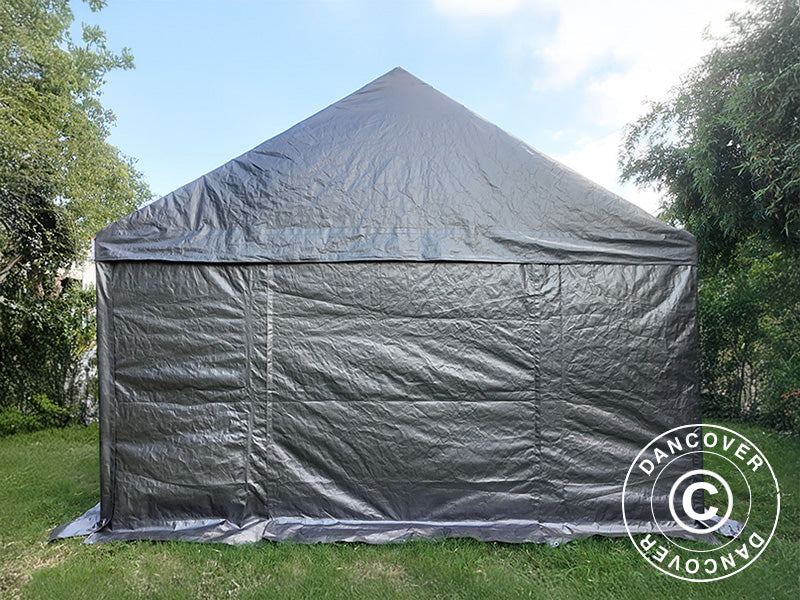 Förvaringstält Basic, 3x6m, PE 300, Grå - Image 6