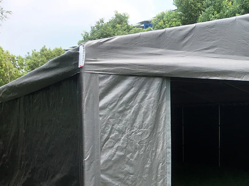Förvaringstält Basic, 6x12m, PE 300, Grå - Image 6