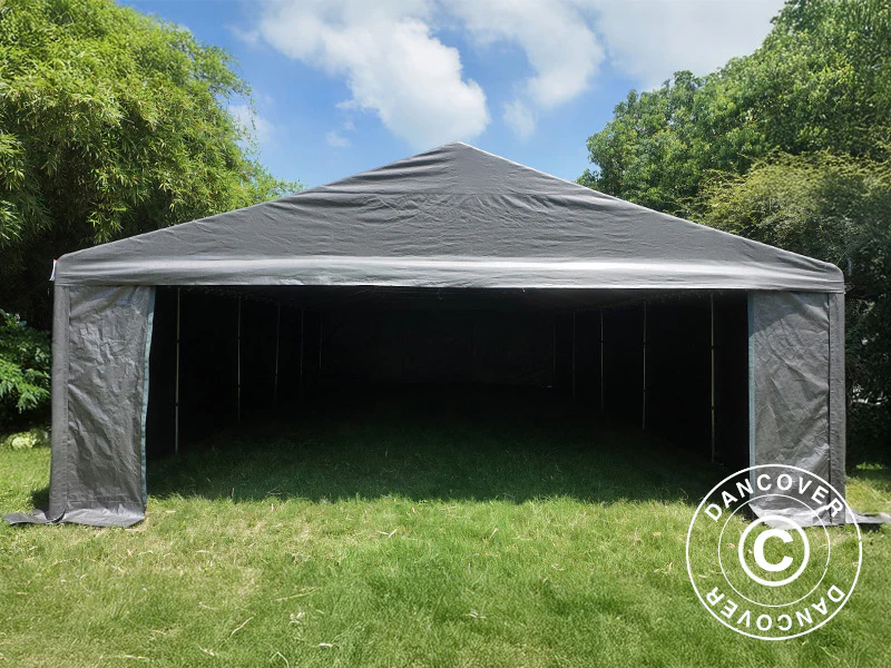 Förvaringstält Basic, 6x6m, PE 300, Grå - Image 2